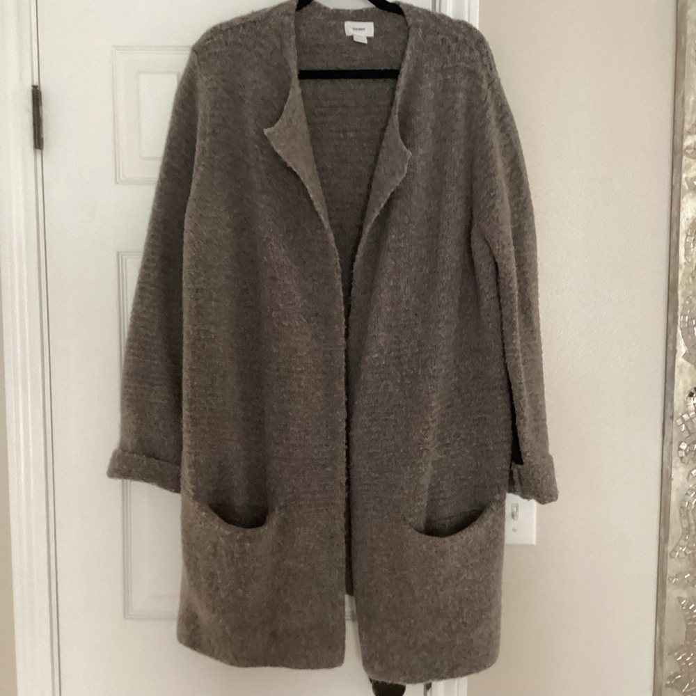 Old Navy Brown Cardigan Sweater with Open Front